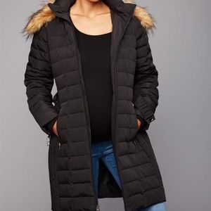 A Pea in the Pod down jacket medium faux fur